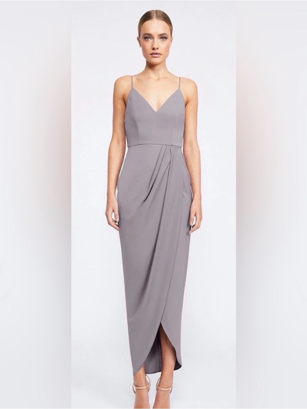 Shona Joy Core Cocktail Draped Dress